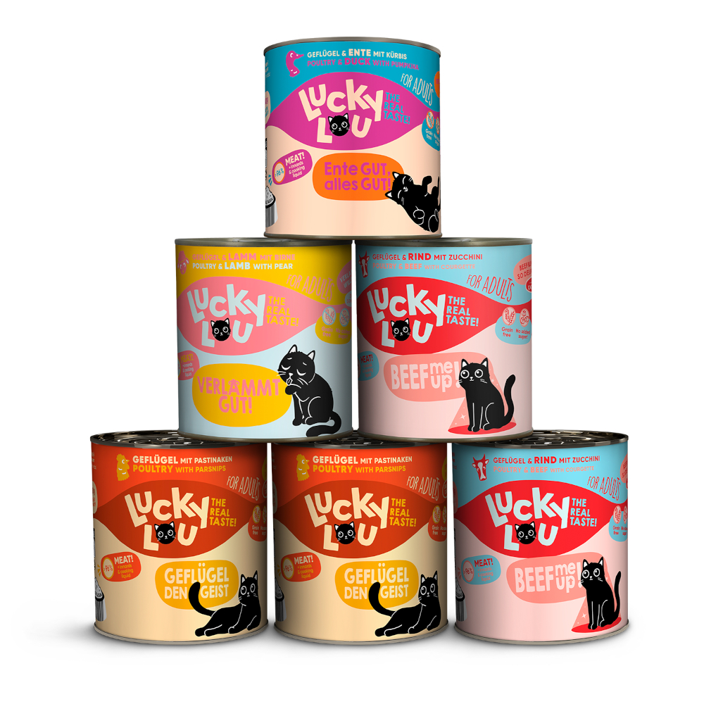 Lucky Lou Adult 6 x 800 g - Tasty Mix (4 Sorten) von Lucky Lou