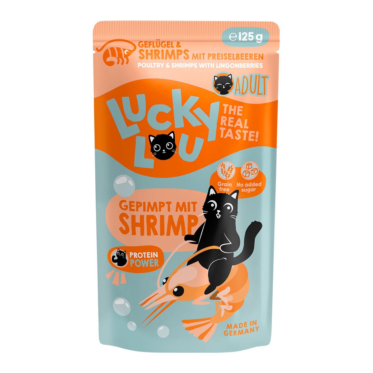 Lucky Lou Adult Geflügel & Shrimps 16x125g von Lucky Lou