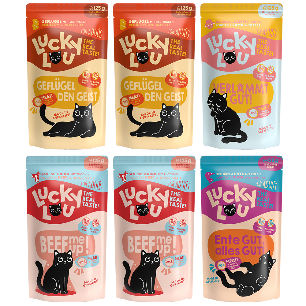 Lucky Lou Adult Probiermix 6 x 125 g - Tasty-Mix von Lucky Lou