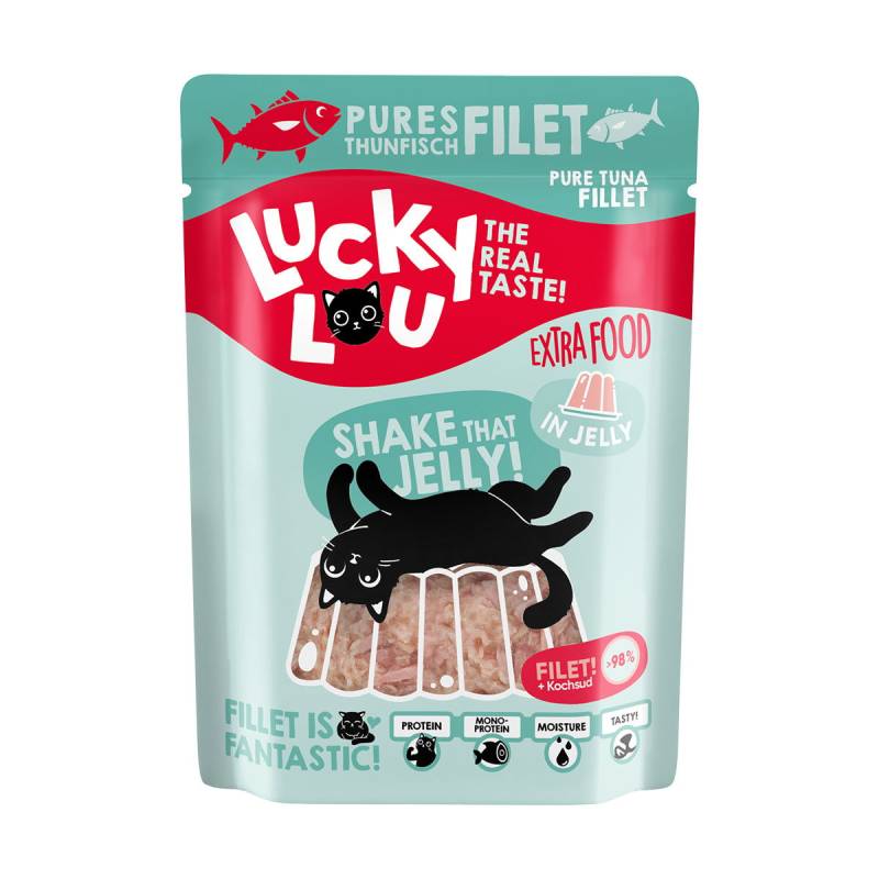 Lucky Lou Extra Food Thunfischfilet in Jelly 12x70g von Lucky Lou