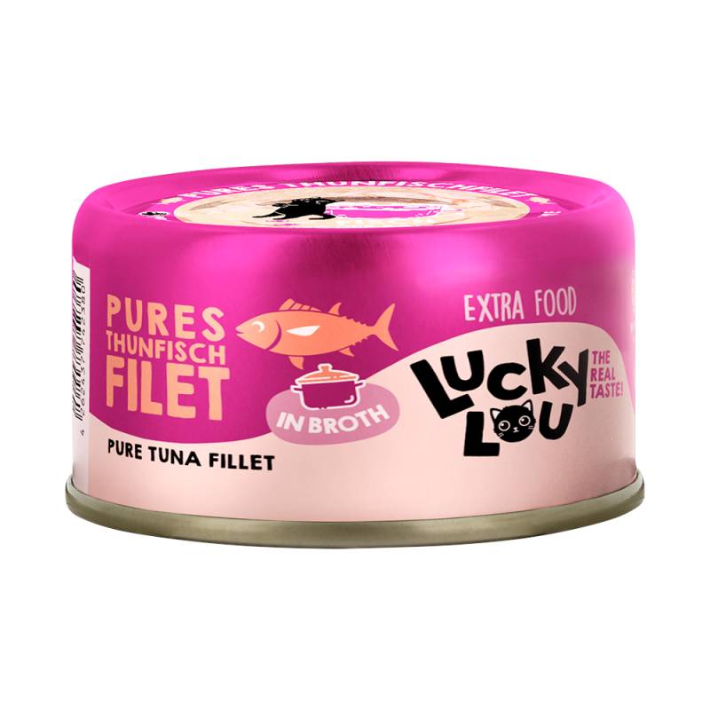 Lucky Lou Extra Food Filet in Brühe 12 x 70 g - Thunfischfilet von Lucky Lou