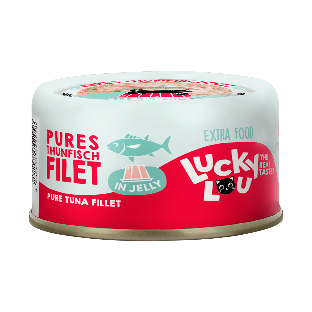 Lucky Lou Extra Food in Jelly 12 x 70 g - Thunfischfilet von Lucky Lou