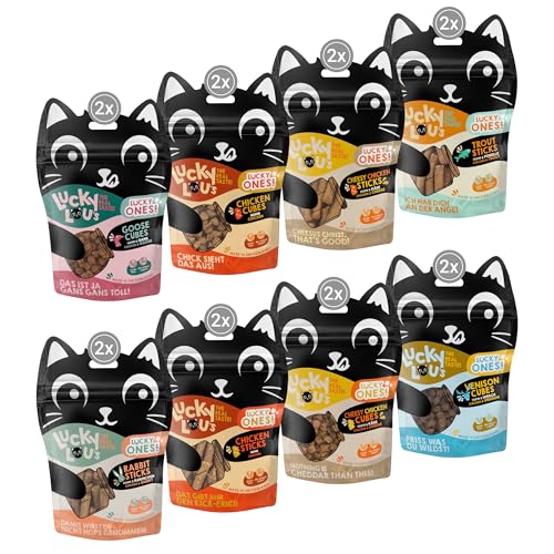 Lucky Lou Lifestage Katzenfutter nass - hochwertiges Katzenfutter mit hohem Fleischanteil - Nassfutter getreidefrei & ohne Zucker für Katzen (Snack Mix, Probierpaket) von Lucky Lou