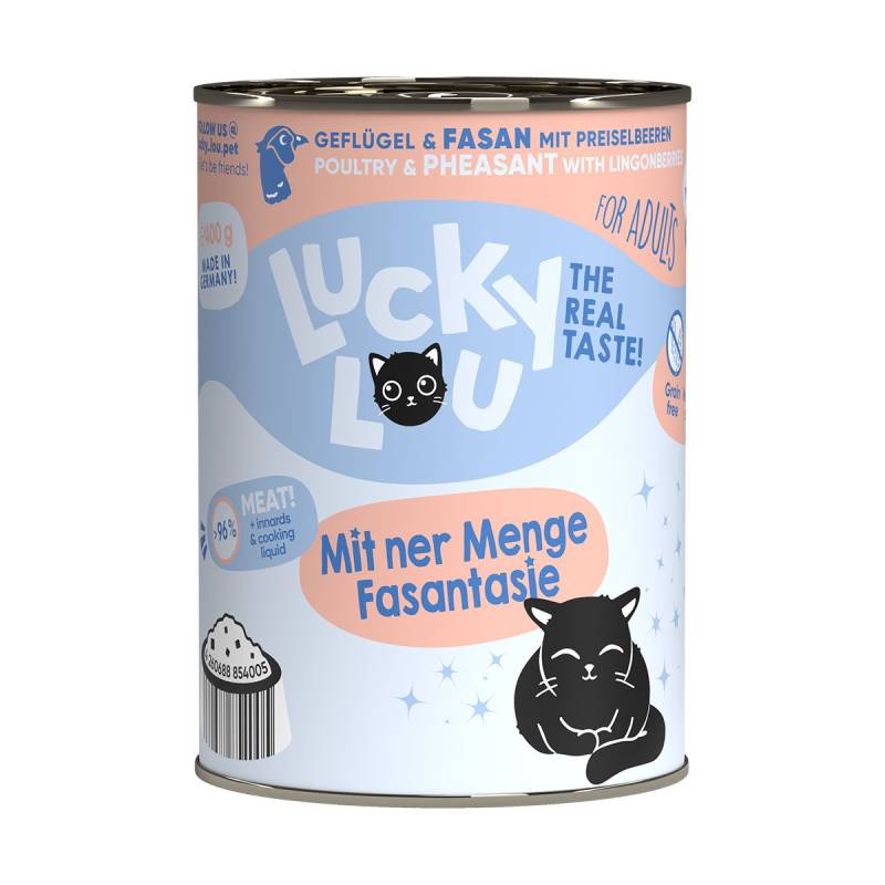 Lucky Lou Lifestage Adult Geflügel & Fasan 24x400g von Lucky Lou