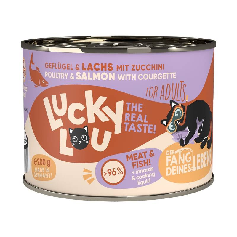 Lucky Lou Lifestage Adult Geflügel & Lachs 24x200g von Lucky Lou