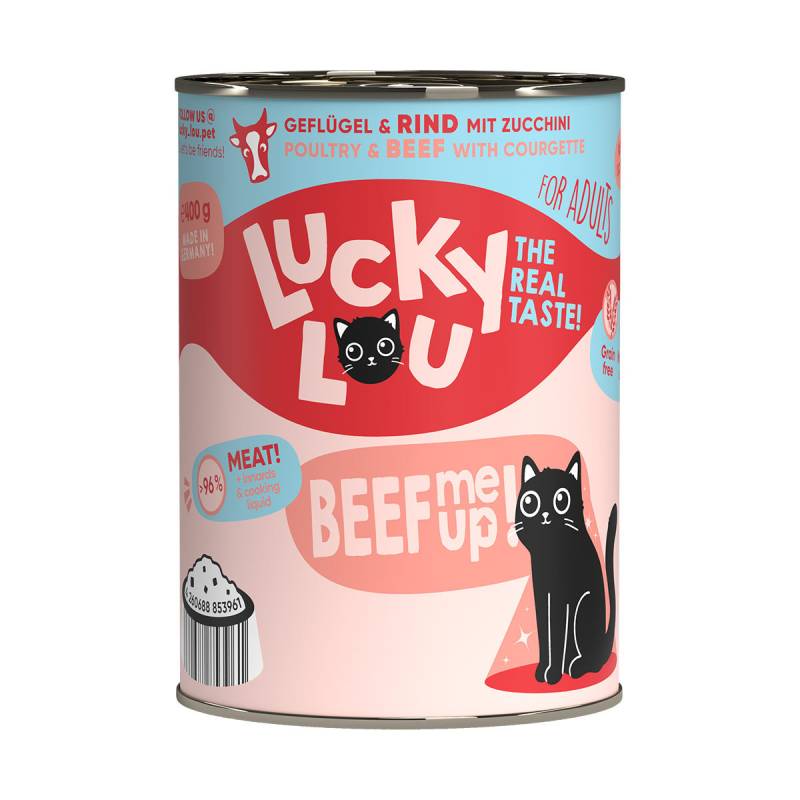 Lucky Lou Lifestage Adult Geflügel & Rind 24x400g von Lucky Lou