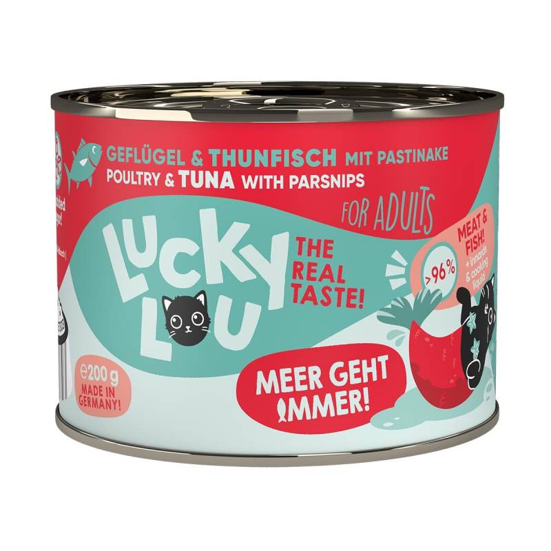 Lucky Lou Lifestage Adult Geflügel & Thunfisch 24x200g von Lucky Lou