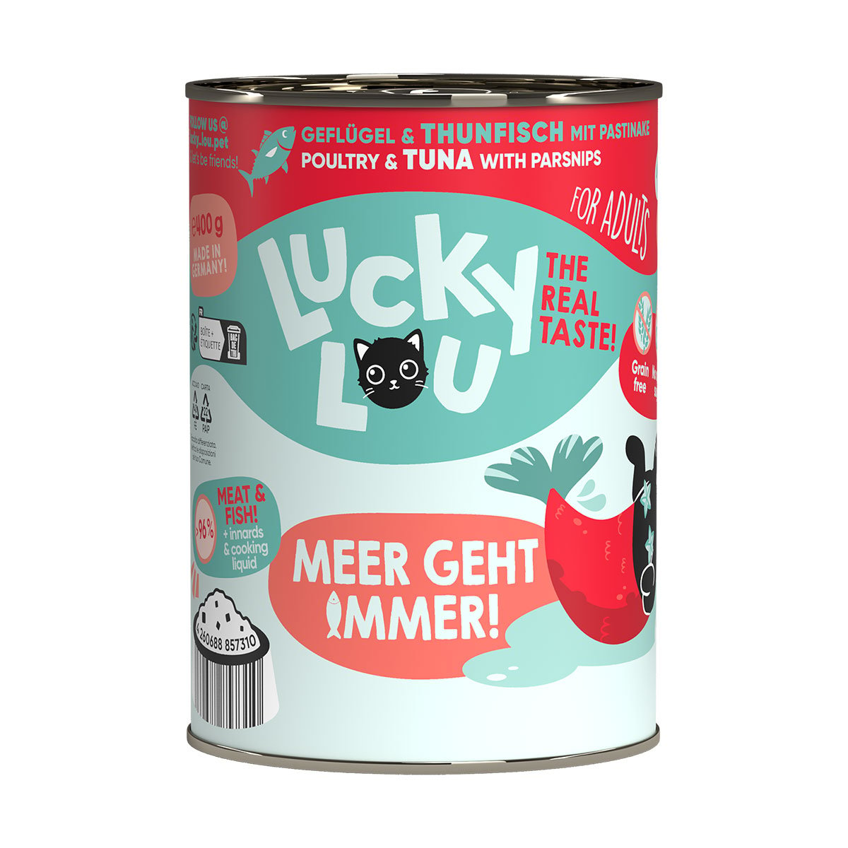 Lucky Lou Lifestage Adult Geflügel & Thunfisch 6x400g von Lucky Lou