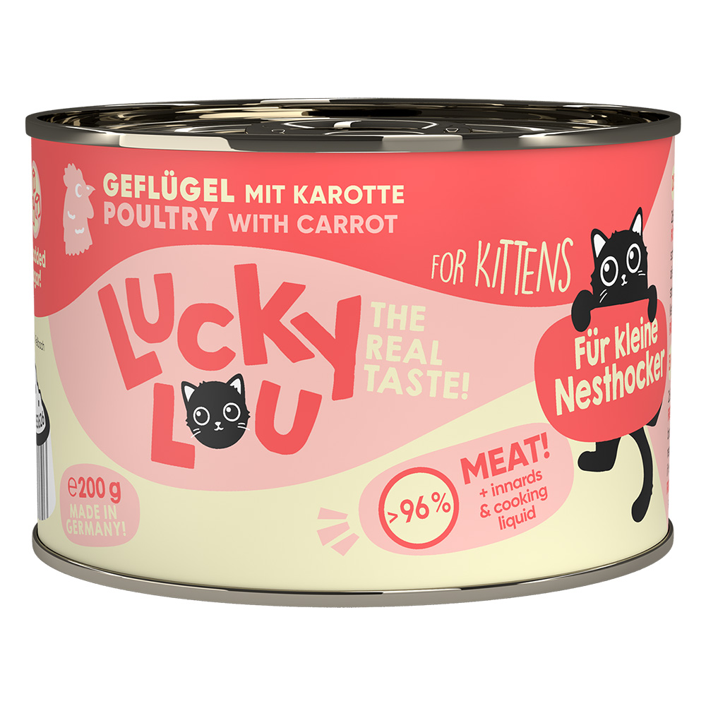 Lucky Lou Lifestage Kitten 6 x 200 g - Geflügel von Lucky Lou