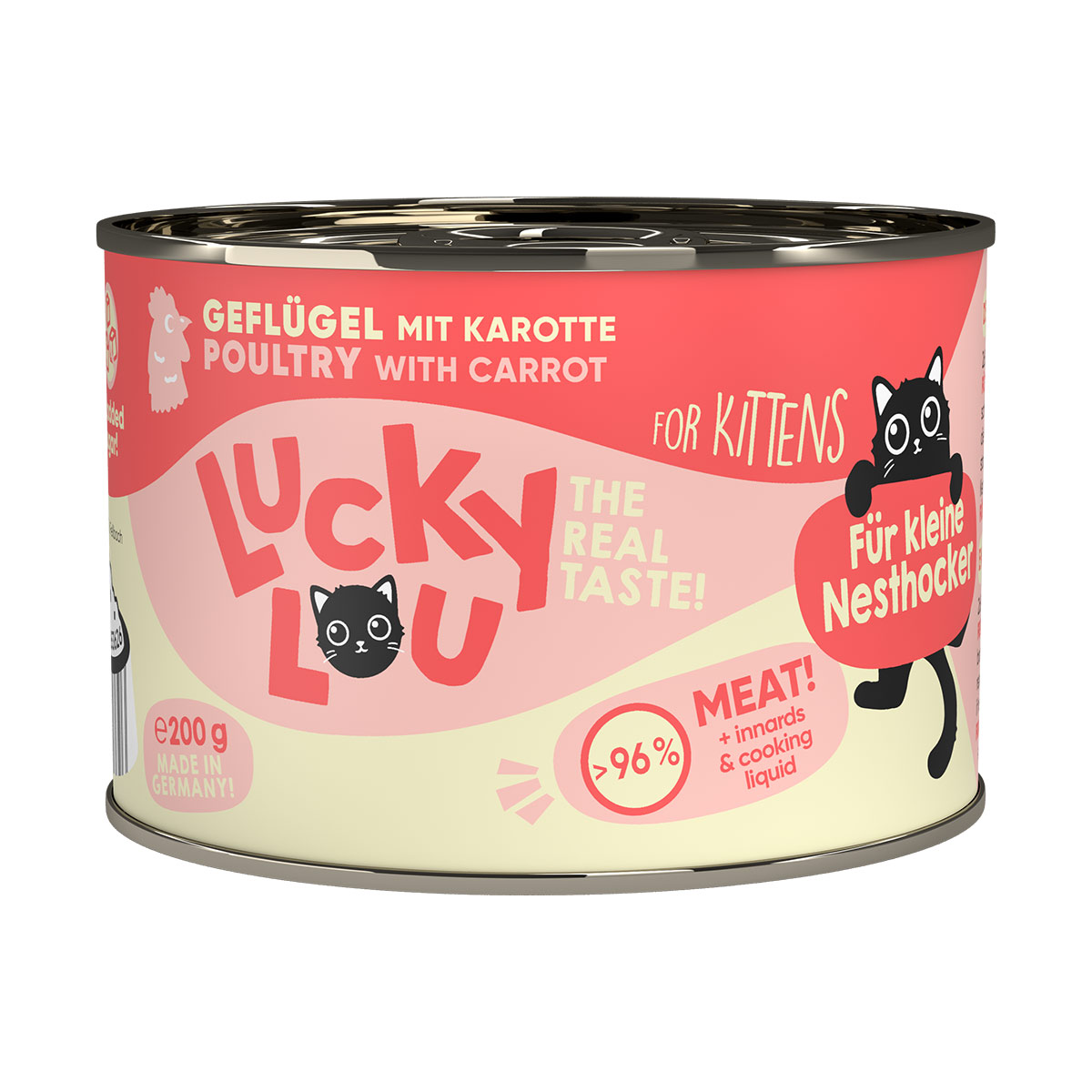 Lucky Lou Lifestage Kitten Geflügel 6x200g von Lucky Lou