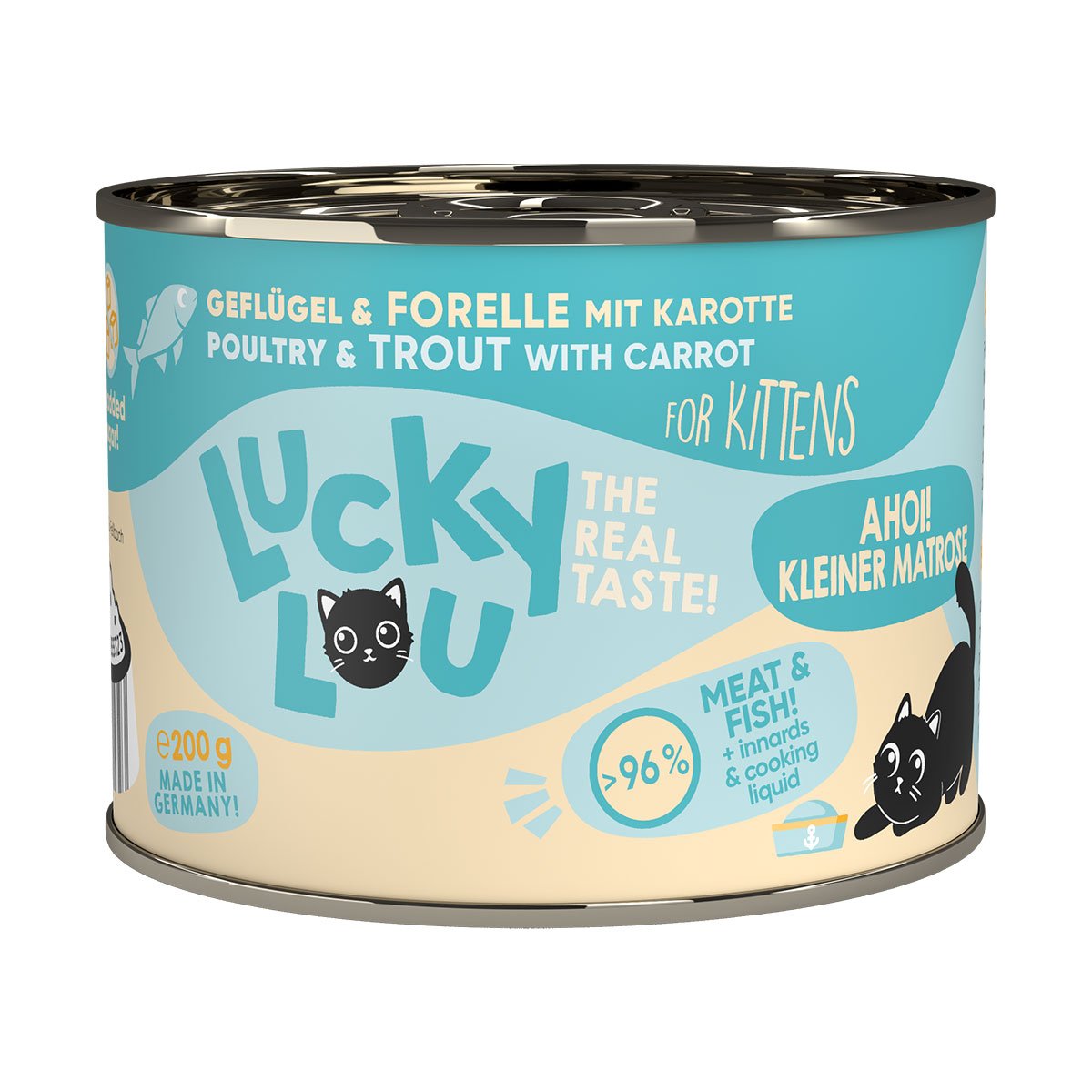 Lucky Lou Lifestage Kitten Geflügel & Forelle 6x200g von Lucky Lou