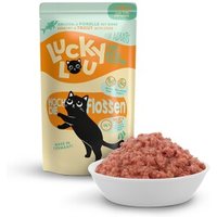 Lucky Lou Nassfutter Katze Adult Geflügel pur & Forelle 32x125 g von Lucky Lou