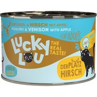 Lucky Lou Nassfutter Katze Adult Geflügel & Hirsch 12x200 g von Lucky Lou