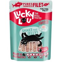 Lucky Lou Nassfutter Katze Extra Food Adult in Gelee Thunfisch 12x70 g von Lucky Lou