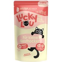 Lucky Lou Nassfutter Katze Kitten Geflügel 16x125 g von Lucky Lou