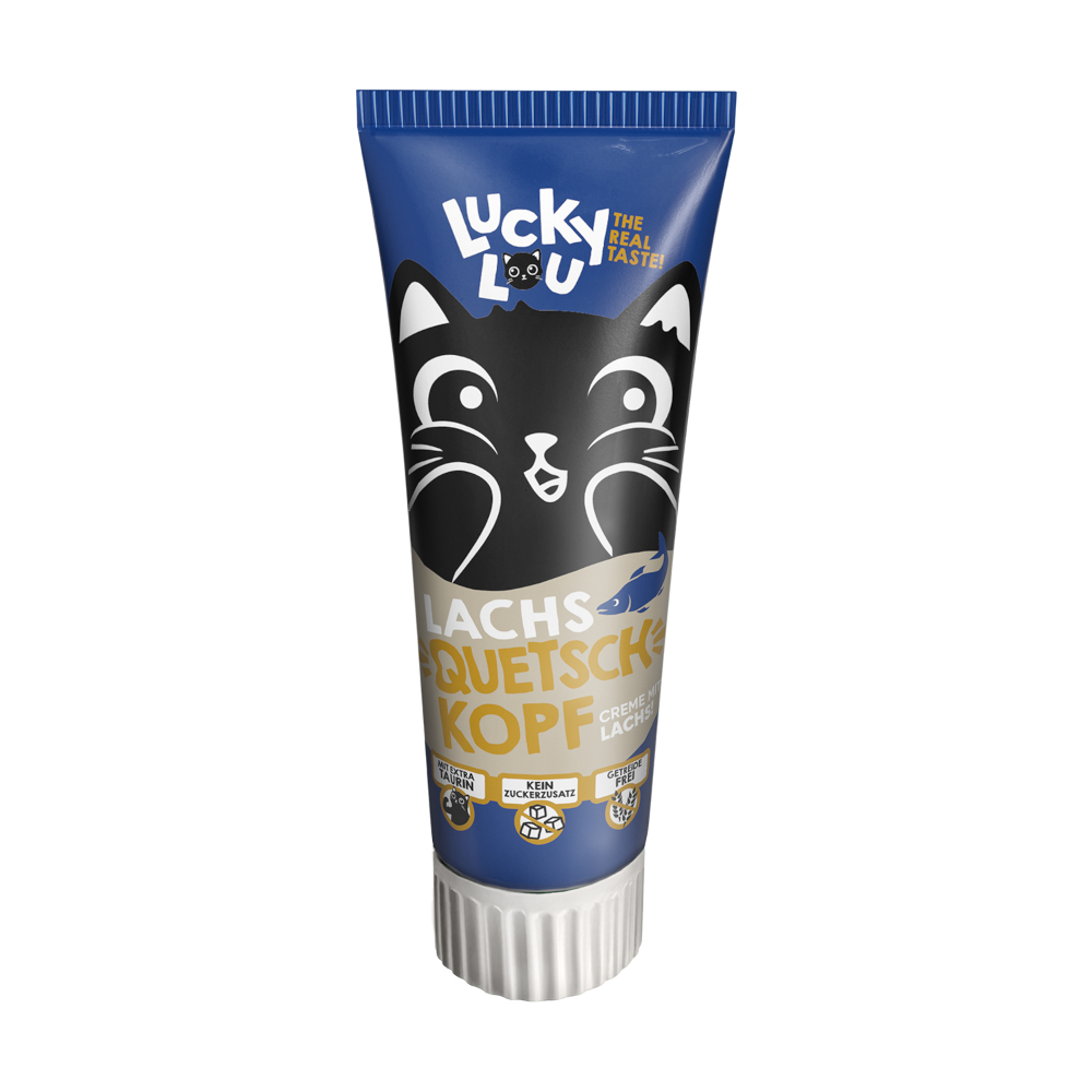 Lucky Lou Quetschkopf Lachs - Sparpaket: 2 x 75 g Lucky Lou Quetschkopf Lachs - Sparpaket: 2 x 75 g von Lucky Lou