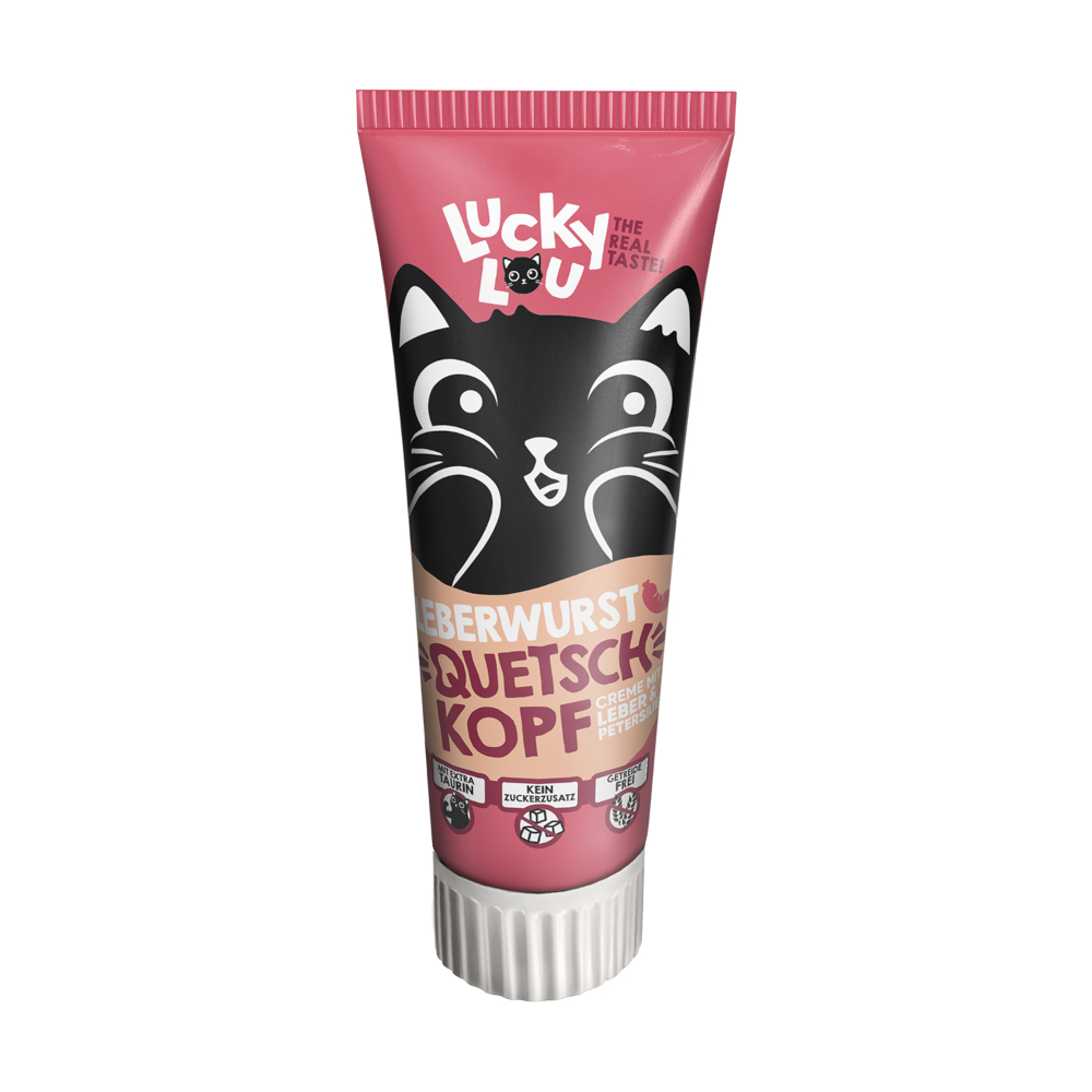 Lucky Lou Quetschkopf Leberwurst - Sparpaket: 2 x 75 g Lucky Lou Quetschkopf Leberwurst - Sparpaket: 2 x 75 g von Lucky Lou