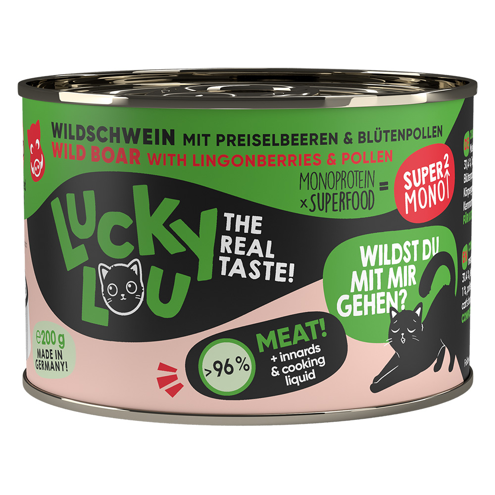 Sparpaket Lucky Lou SuperMono² 24 x 200 g - Wildschwein von Lucky Lou