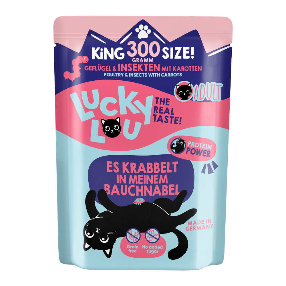Sparpaket Lucky Lou Adult 2 x 300 g - Geflügel & Insekten Sparpaket Lucky Lou Adult 2 x 300 g - Geflügel & Insekten von Lucky Lou
