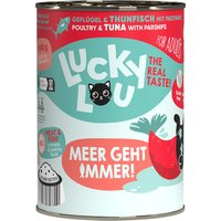 Sparpaket Lucky Lou Adult 24 x 400 g - Geflügel & Thunfisch von Lucky Lou