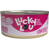 Sparpaket Lucky Lou Extra Food Filet in Gelee 36 x 70 g - Hühnerfilet von Lucky Lou