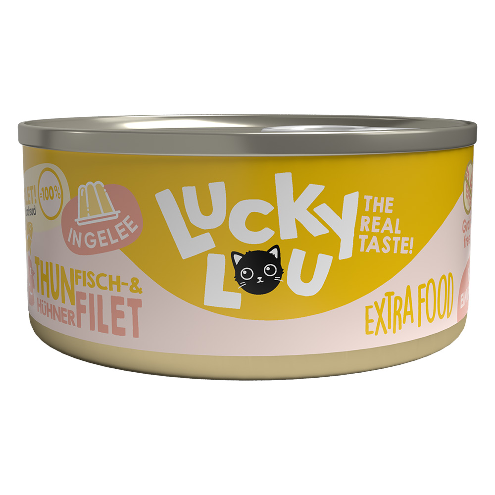 Sparpaket Lucky Lou Extrafood in Jelly 36 x 70 g - Thunfisch & Hühn von Lucky Lou