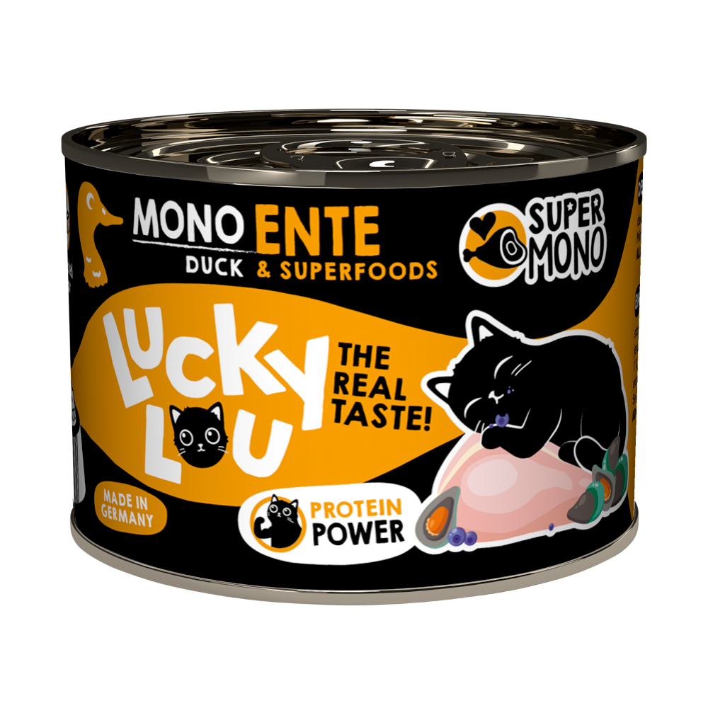 Sparpaket Lucky Lou SuperMono² 24 x 200 g - Ente Sparpaket Lucky Lou SuperMono² 24 x 200 g - Ente von Lucky Lou