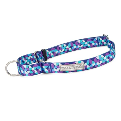 Lucky Love Dog, Martingale-Hundehalsband, hochwertig, rutschfest, Martingal-Halsband für männliche und weibliche Hunde, Größe M, Blau und Violett von Lucky Love Dog