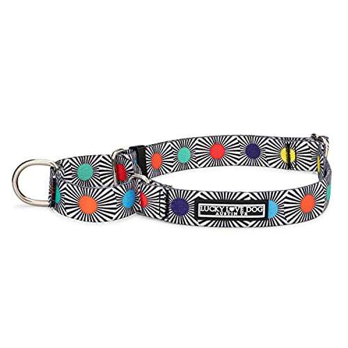 Lucky Love Dog, Verstellbares Martingale-Halsband für Hunde, bequem und helle Farbe, hochwertiges rutschfestes Hundehalsband – (S, SOCO Mart) von Lucky Love Dog