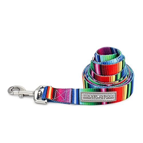 Lucky Love Dog Leash | Bunt gestreifte Hundeleine für kleine Hunde | langlebig und langlebig – (Nacho, klein) von Lucky Love Dog