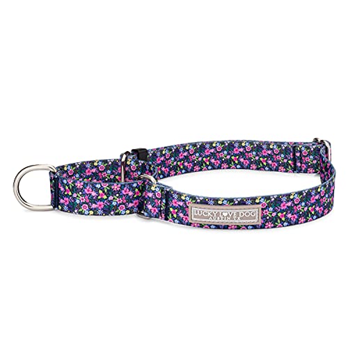 Lucky Love Dog Niedliche Hundehalsbänder für weibliche Hunde in den Größen S, M, L | passendes Halsband für Hundeleinen, Premium-Halsbänder für Mädchen (Medium, Primrose) von Lucky Love Dog