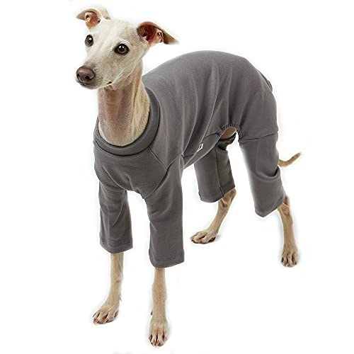 Lucky Petter Haustier-Kleidung für Hunde und Katzen, Pastellfarben, langlebig und elastisch, Hunde-Pyjama, Bekleidung Outfits (Medium, Grau) von Lucky Petter