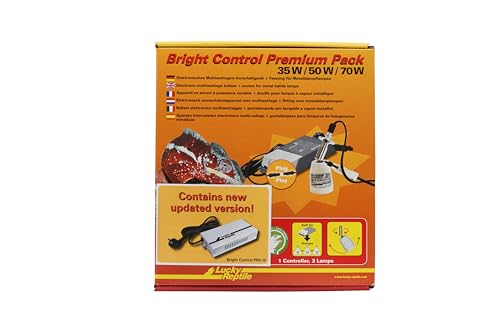 Lucky Reptile Bright Control Premium Pack - Multiwatt-Vorschaltgerät mit Fassung für Metalldampflampen - Elektronisches Vorschaltgerät für Bright Sun Lampen - Zubehör Terrarium - 35 / 50 / 70 Watt, 1 Stück (1er Pack) von Lucky Reptile