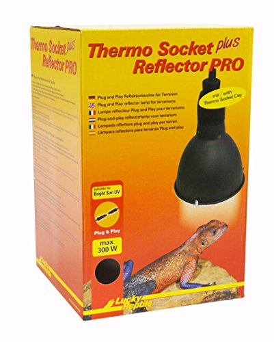 Lucky Reptile HTRP-1UK Thermo Socket plus Reflector mit Steckverbindung, klein von Lucky Reptile