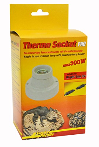 Lucky Reptile Thermo Socket PRO, Einsatzfertige Terrarienleuchte mit Porzellanfassung und Plug and Play System von Lucky Reptile