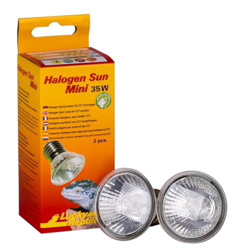 Lucky Reptile Halogen Sun LV Wärmestrahler Doppelpack - 35W Wärmestrahler für G5.3-Stecksockel - Lampe mit guter Licht- & Wärmeausbeute im Lichtfokus - Beleuchtung für Reptilien Lucky Reptile Halogen Sun LV Wärmestrahler Doppelpack - 35W Wärmestrahler für G5.3-Stecksockel - Lampe mit guter Licht- & Wärmeausbeute im Lichtfokus - Beleuchtung für Reptilien von Lucky Reptile