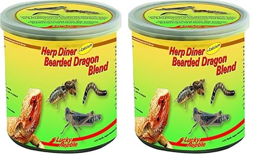 Lucky Reptile Herp Diner - Bearded Dragon Blend 70 g, speziellen Futter für Bartagamen und andere Reptilien (Packung mit 2) von Lucky Reptile