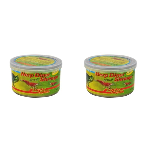 Lucky Reptile Herp Diner - Shrimps klein 35 g, enthält ca. 80 kleine Garnelen (Packung mit 2) von Lucky Reptile