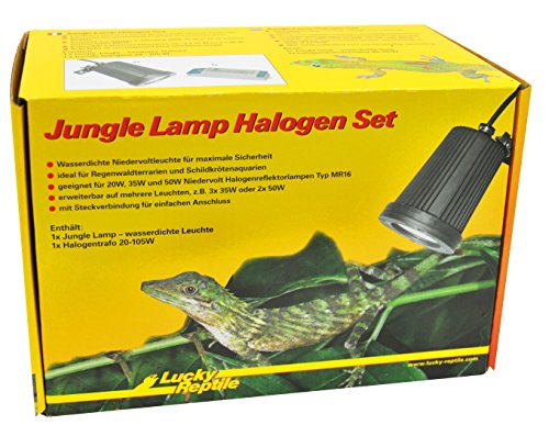 Lucky Reptile JL-1 Jungle Lamp Set, wasserdichte Niedervoltleuchte inklusive Trafo von Lucky Reptile