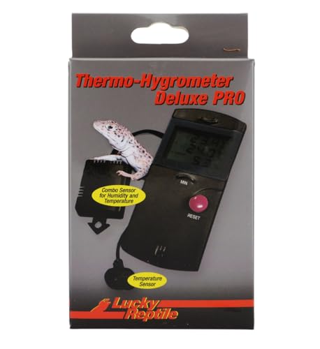 Lucky Reptile LTH-34 Thermometer und Hygrometer Deluxe Pro, elektronisch mit Fernfühlern von Lucky Reptile