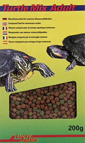 Lucky Reptile Turtle Mix Adult 200g - Wasserschildkröten Futter mit wichtigen Proteinen & Ballaststoffen - Futter für Wasserschildkröten mit 3-Pellet-System - calciumreiches Hauptfutter von Lucky Reptile