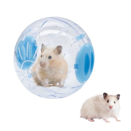 LuckyOpt Kleiner Hamsterball, 15 cm, transparent, atmungsaktiv, Hamster-Trainingsball für die Zeit totzuschlagen, dickes, stabiles Hamsterspielzeug für Zwerghamster, kleine Rennmäuse, kleine syrische von LuckyOpt