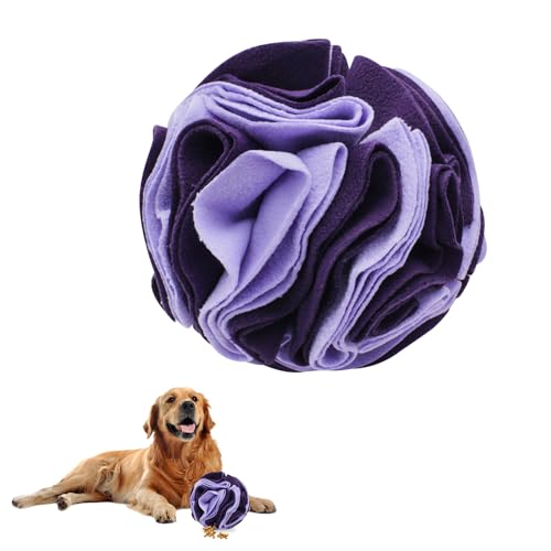 LuckyOpt Schnüffelball für Hunde, 20 cm, Filzstoff, Schnüffelball für kleine bis mittelgroße Hunde, buntes Hunde-Puzzle-Spielzeug, um Stress zu reduzieren und Langeweile zu lindern, verbessert die von LuckyOpt