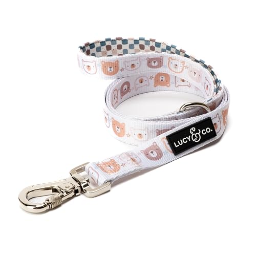 Lucy & Co. 152 cm lange Hundeleine – Unerträglich niedlich – Designer-Leine für große Hunde, kleine Hundeleine oder mittelgroße Hundeleine – Welpenleine – Hundezubehör – Hundezubehör (groß, weiße und von Lucy & Co.