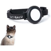 LucyBalu DORI AirTag Katzenhalsband (Nylon) schwarz von LucyBalu