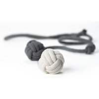 LucyBalu KNOT BALLS Katzen Wurfspielzeug grau/ weiß von LucyBalu