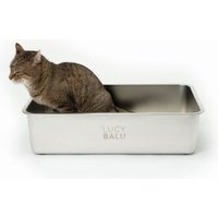 LucyBalu STEELOO Katzentoilette silber von LucyBalu