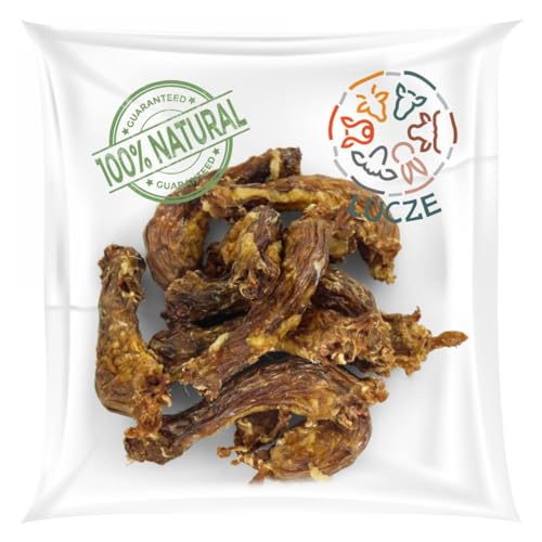 Lucze, Hühnerhälse für Hunde, 1kg, Hähnchenhälse getrocknet, Hundeleckerlis, von 5 bis 10cm, 100% natürlicher Kausnack, Naturbelassen, Eigenherstellung von Lucze