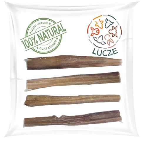 Lucze® - Kalbsziemer für Hunde - wie Ochsenziemer - 10 Stück - 15cm - Kauknochen - Kaustangen hart - langlebig - Hundesnack - Kauartikel Hund von Lucze