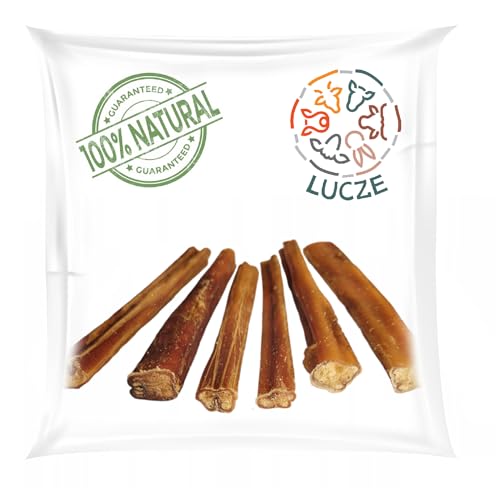 Lucze® - Kalbsziemer für Hunde - wie Ochsenziemer - 30cm - Kauknochen - Kaustangen hart - langlebig - Hundesnack - Kauartikel Hund von Lucze